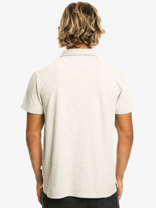 Quiksilver PJ4H475 moški svetlo sivo resje polo majica s kratkimi rokavi sunset cruise