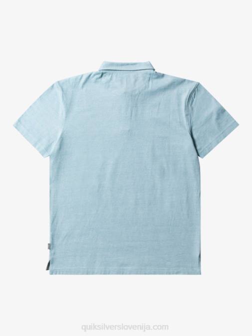 Quiksilver PJ4H477 moški kameja modra polo majica s kratkimi rokavi sunset cruise