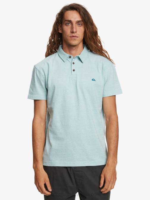 Quiksilver PJ4H477 moški kameja modra polo majica s kratkimi rokavi sunset cruise