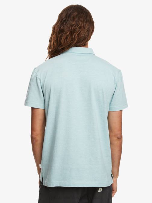 Quiksilver PJ4H477 moški kameja modra polo majica s kratkimi rokavi sunset cruise