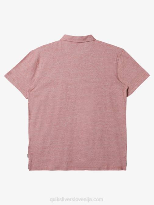 Quiksilver PJ4H478 moški rdeči oker polo majica s kratkimi rokavi sunset cruise
