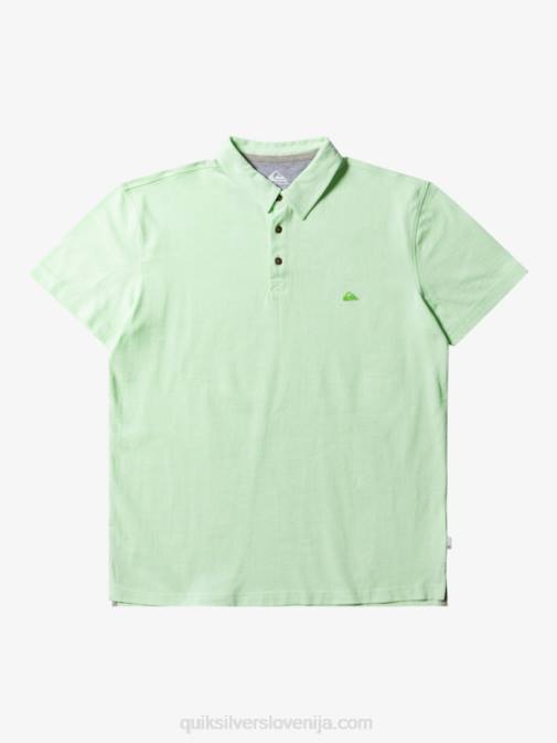 Quiksilver PJ4H479 moški rajsko zelena polo majica s kratkimi rokavi sunset cruise