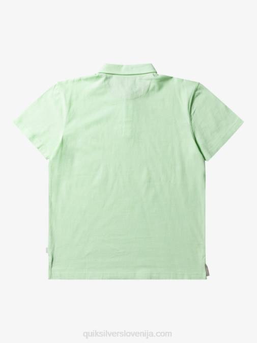Quiksilver PJ4H479 moški rajsko zelena polo majica s kratkimi rokavi sunset cruise