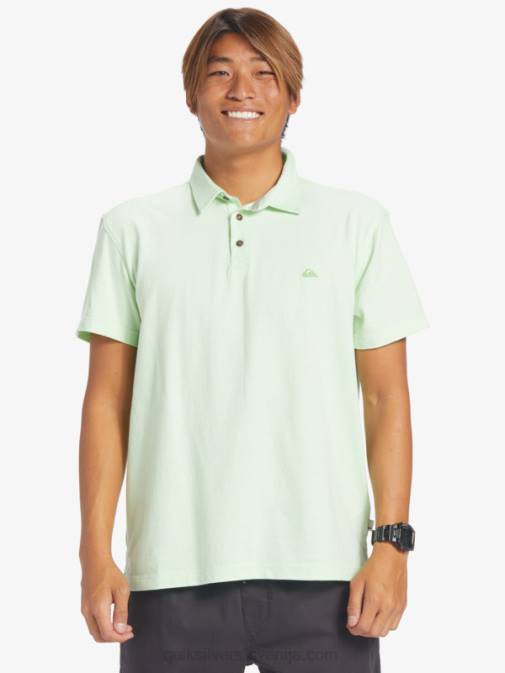 Quiksilver PJ4H479 moški rajsko zelena polo majica s kratkimi rokavi sunset cruise