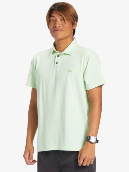 Quiksilver PJ4H479 moški rajsko zelena polo majica s kratkimi rokavi sunset cruise