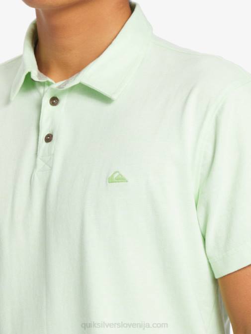 Quiksilver PJ4H479 moški rajsko zelena polo majica s kratkimi rokavi sunset cruise