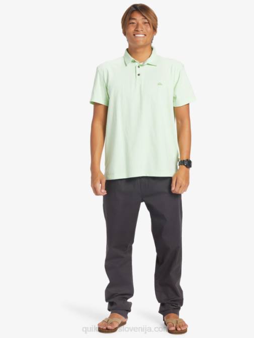 Quiksilver PJ4H479 moški rajsko zelena polo majica s kratkimi rokavi sunset cruise