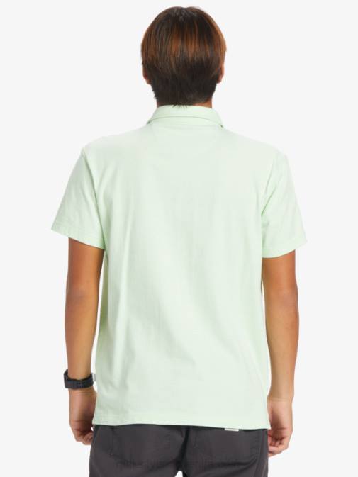 Quiksilver PJ4H479 moški rajsko zelena polo majica s kratkimi rokavi sunset cruise