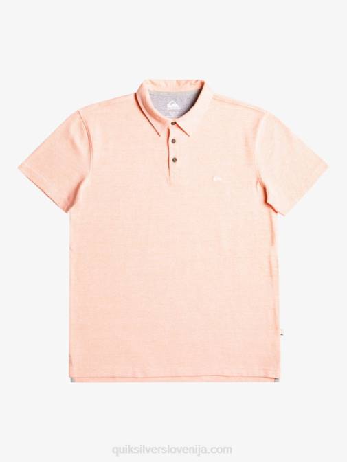 Quiksilver PJ4H480 moški svež losos polo majica s kratkimi rokavi sunset cruise