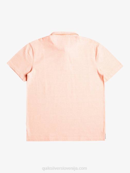 Quiksilver PJ4H480 moški svež losos polo majica s kratkimi rokavi sunset cruise