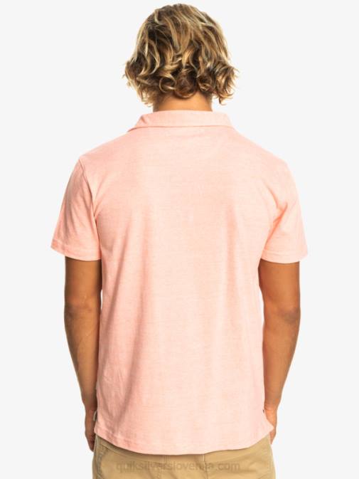 Quiksilver PJ4H480 moški svež losos polo majica s kratkimi rokavi sunset cruise