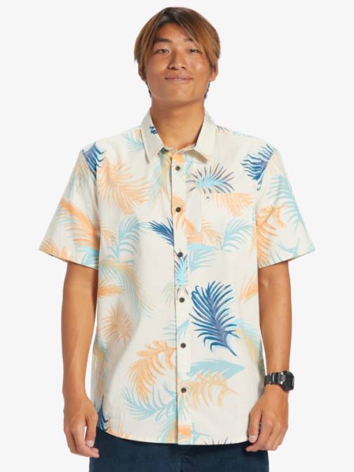 Quiksilver PJ4H550 moški breza tropska napaka tropical glitch srajca s kratkimi rokavi