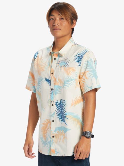 Quiksilver PJ4H550 moški breza tropska napaka tropical glitch srajca s kratkimi rokavi