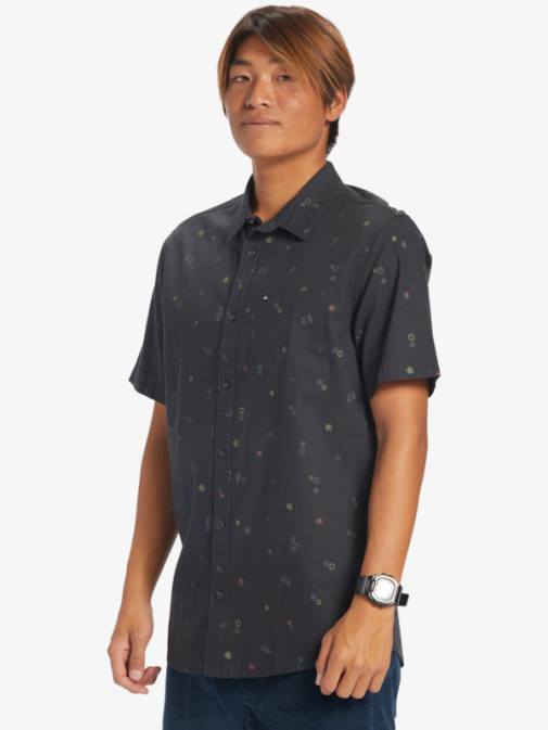 Quiksilver PJ4H589 moški asfalt mirno rave ss mirna rave majica s kratkimi rokavi