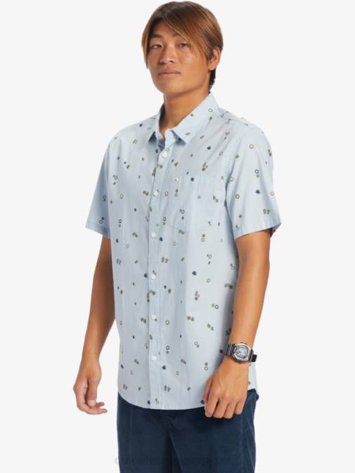 Quiksilver PJ4H591 moški nebeška modrina mirni rave s mirna rave majica s kratkimi rokavi