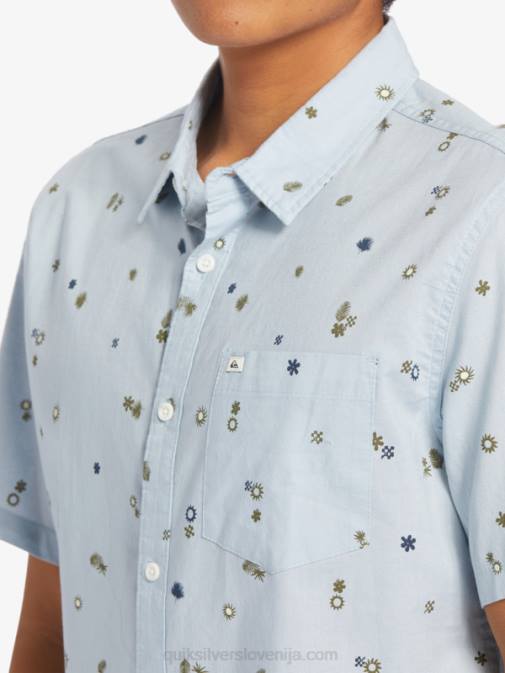 Quiksilver PJ4H591 moški nebeška modrina mirni rave s mirna rave majica s kratkimi rokavi