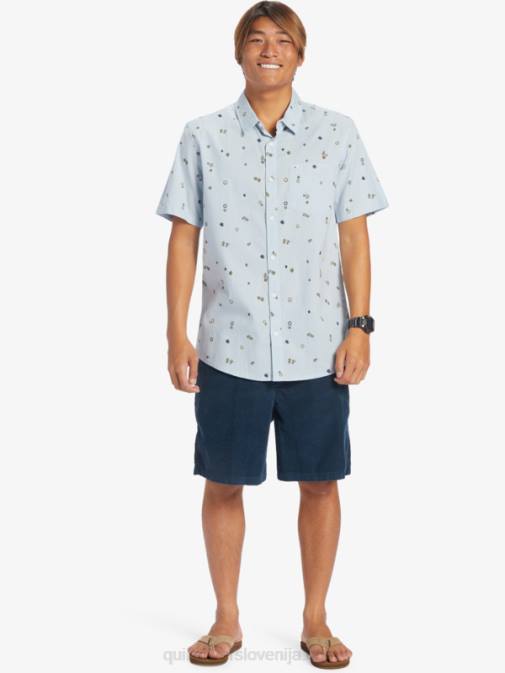 Quiksilver PJ4H591 moški nebeška modrina mirni rave s mirna rave majica s kratkimi rokavi