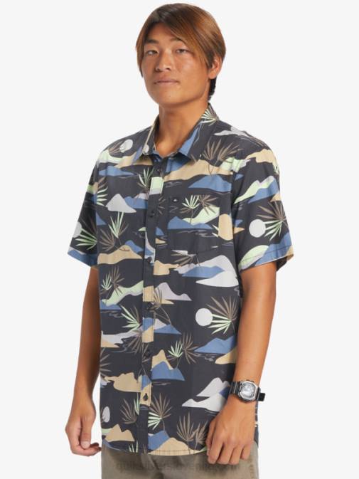 Quiksilver PJ4H667 moški asfalt počasno omamljanje ss slow dazed majica s kratkimi rokavi