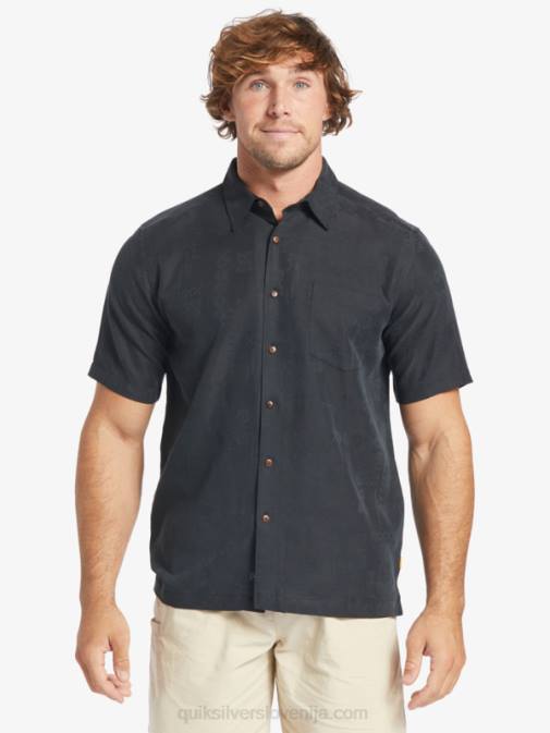 Quiksilver PJ4H798 moški Črna srajca s kratkimi rokavi waterman manele bay