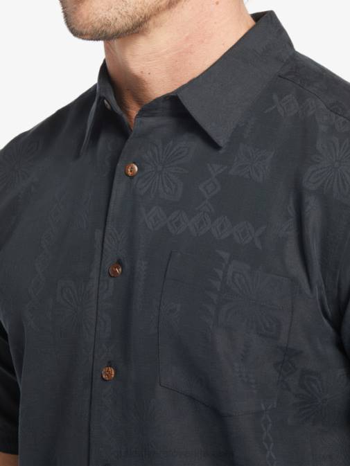 Quiksilver PJ4H798 moški Črna srajca s kratkimi rokavi waterman manele bay