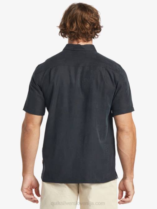 Quiksilver PJ4H798 moški Črna srajca s kratkimi rokavi waterman manele bay