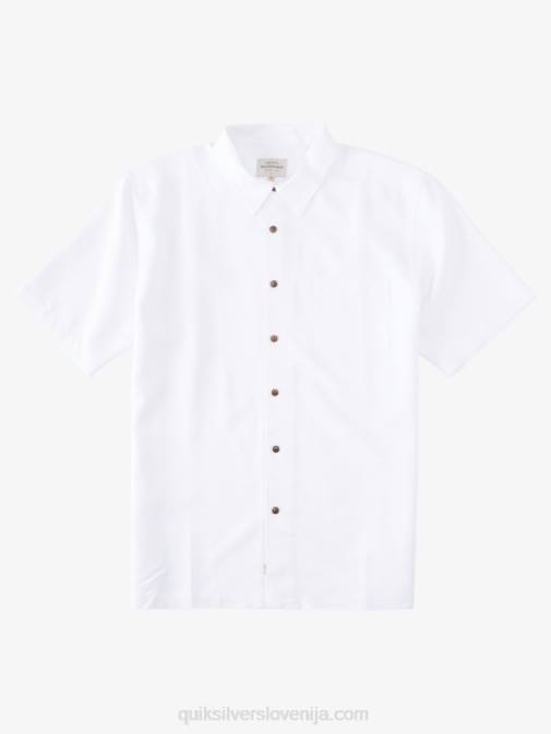 Quiksilver PJ4H799 moški bela srajca s kratkimi rokavi waterman manele bay