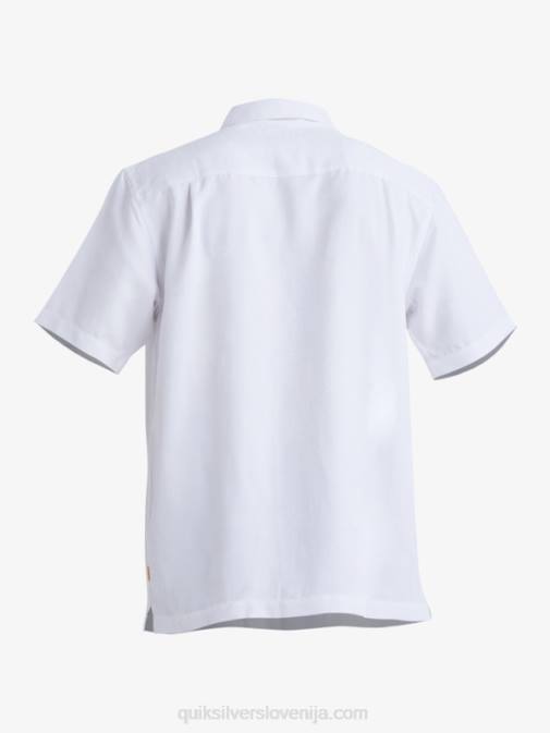 Quiksilver PJ4H799 moški bela srajca s kratkimi rokavi waterman manele bay