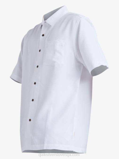 Quiksilver PJ4H799 moški bela srajca s kratkimi rokavi waterman manele bay
