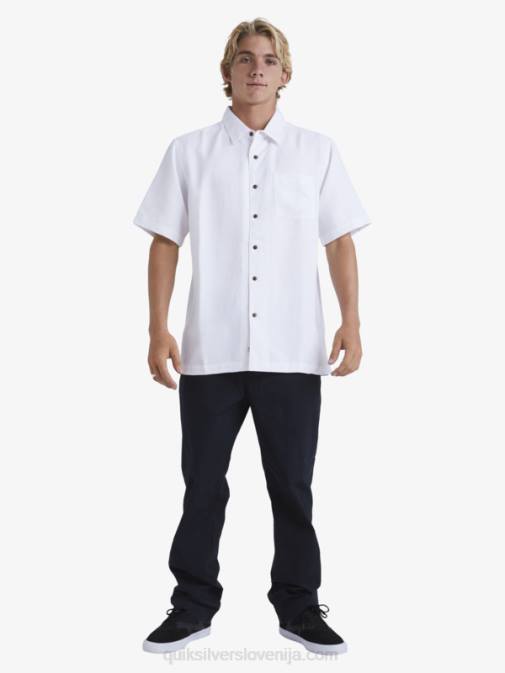 Quiksilver PJ4H799 moški bela srajca s kratkimi rokavi waterman manele bay