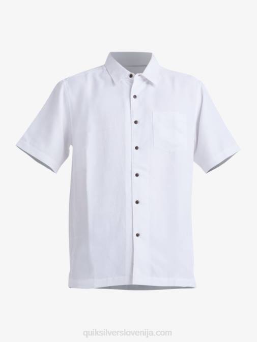 Quiksilver PJ4H799 moški bela srajca s kratkimi rokavi waterman manele bay