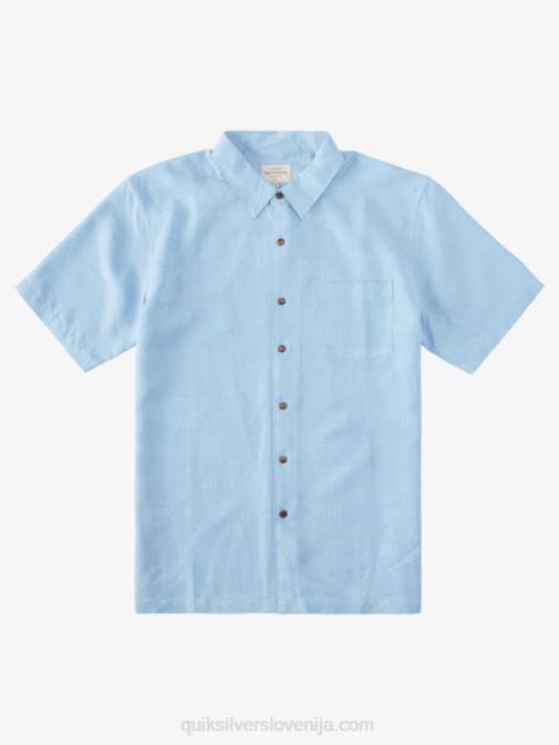 Quiksilver PJ4H800 moški temno modra srajca s kratkimi rokavi waterman manele bay