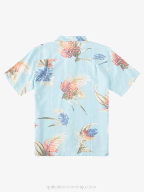 Quiksilver PJ4H825 moški vodna mavrica cvetlični srajca s kratkimi rokavi s cvetličnim motivom waterman