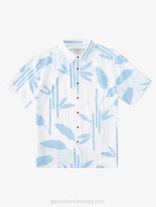 Quiksilver PJ4H837 moški dusk blue surf riff srajca s kratkimi rokavi waterman surf riff