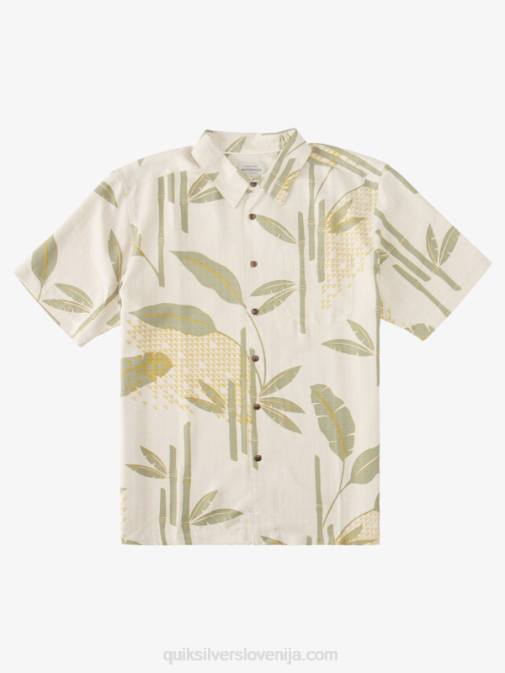 Quiksilver PJ4H838 moški rjavi riž surf riff srajca s kratkimi rokavi waterman surf riff