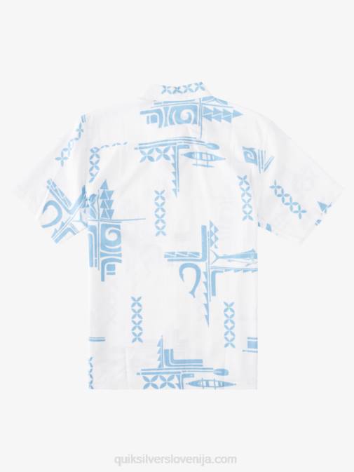 Quiksilver PJ4H864 moški temno modra velik ulov srajca s kratkimi rokavi waterman big catch