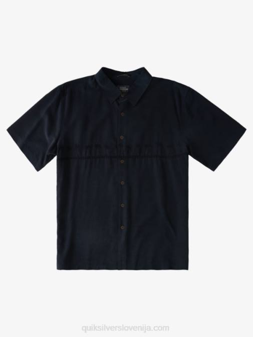 Quiksilver PJ4H868 moški Črna waterman tahiti palms vrhunska majica proti gubam
