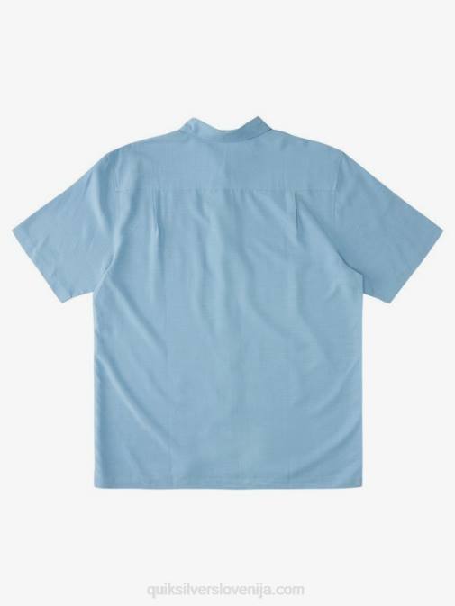 Quiksilver PJ4H870 moški temno modra waterman tahiti palms vrhunska majica proti gubam