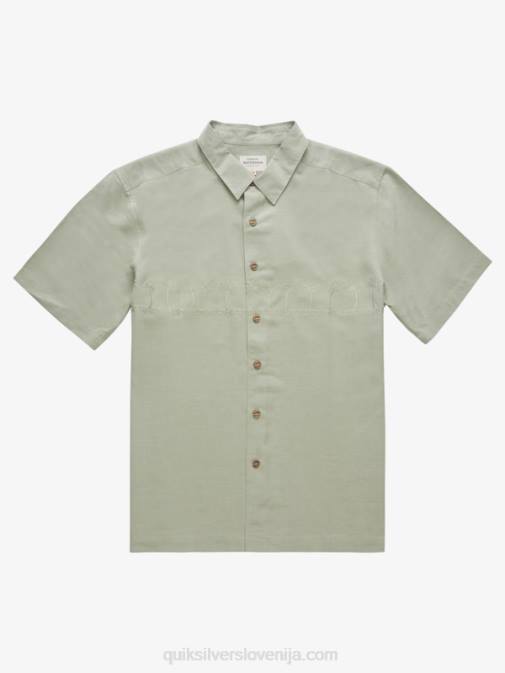 Quiksilver PJ4H871 moški čaj waterman tahiti palms vrhunska majica proti gubam