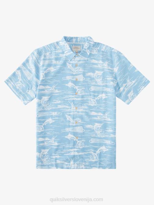 Quiksilver PJ4H900 moški dusk blue marlin jig havajska majica waterman marlin jig