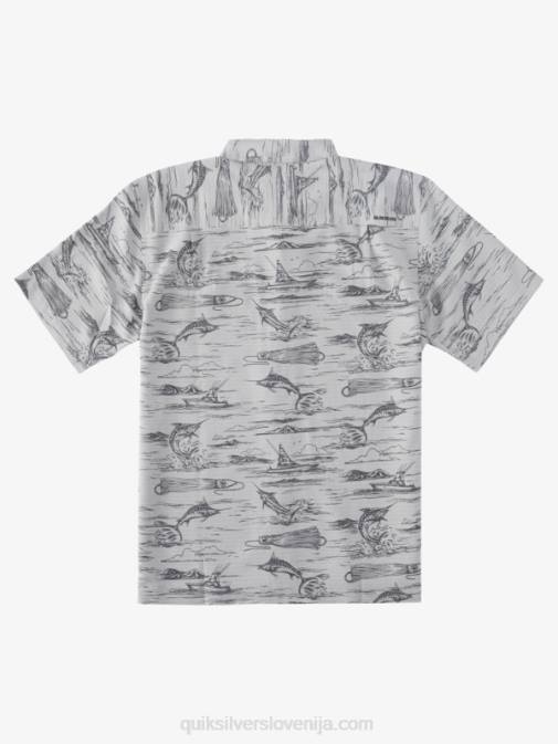 Quiksilver PJ4H901 moški črni marlin jig havajska majica waterman marlin jig