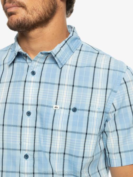 Quiksilver PJ4H916 moški nebesno modri swinton nova majica s kratkimi rokavi swinton