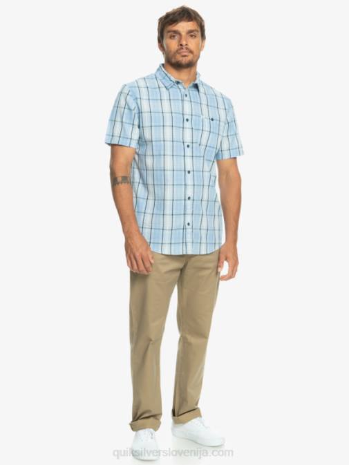 Quiksilver PJ4H916 moški nebesno modri swinton nova majica s kratkimi rokavi swinton