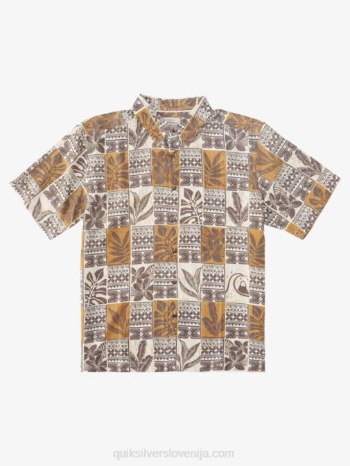 Quiksilver PJ4H918 moški škatle z listi rjavega riža waterman leaf boxes havajska srajca