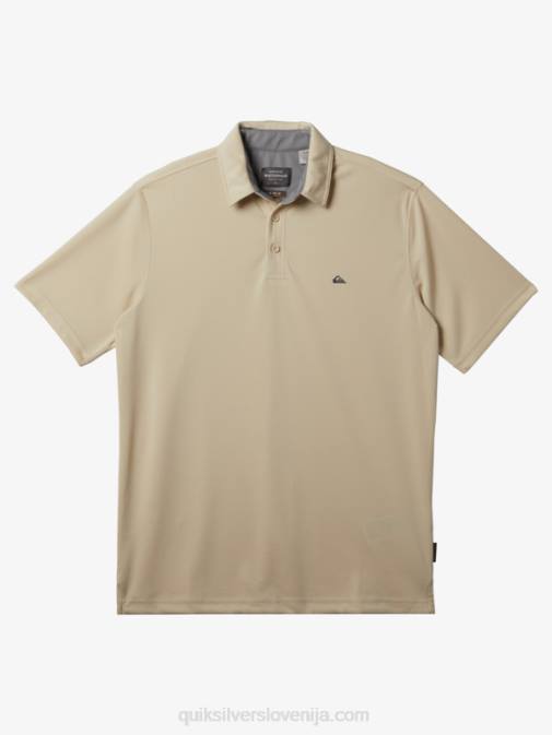 Quiksilver PJ4H95 moški rjavi riž waterman polo majica s kratkimi rokavi
