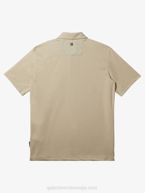 Quiksilver PJ4H95 moški rjavi riž waterman polo majica s kratkimi rokavi