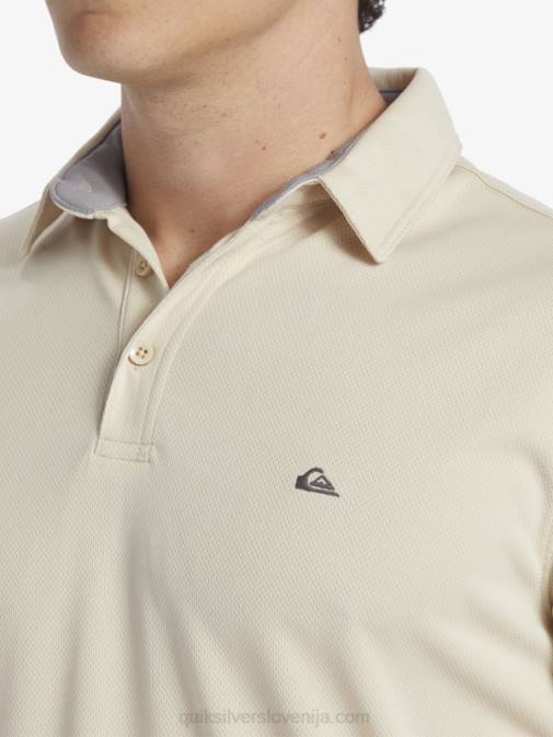 Quiksilver PJ4H95 moški rjavi riž waterman polo majica s kratkimi rokavi
