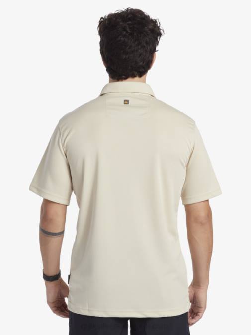 Quiksilver PJ4H95 moški rjavi riž waterman polo majica s kratkimi rokavi