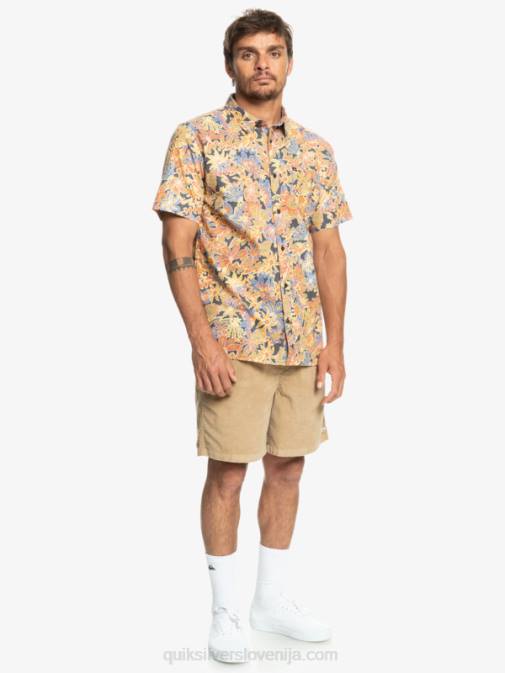 Quiksilver PJ4H967 moški temno skrilavca surfadelica surfadelica majica s kratkimi rokavi