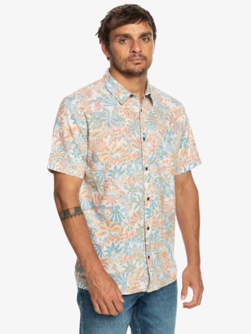 Quiksilver PJ4H968 moški breza surfadelica surfadelica majica s kratkimi rokavi