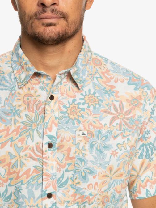 Quiksilver PJ4H968 moški breza surfadelica surfadelica majica s kratkimi rokavi
